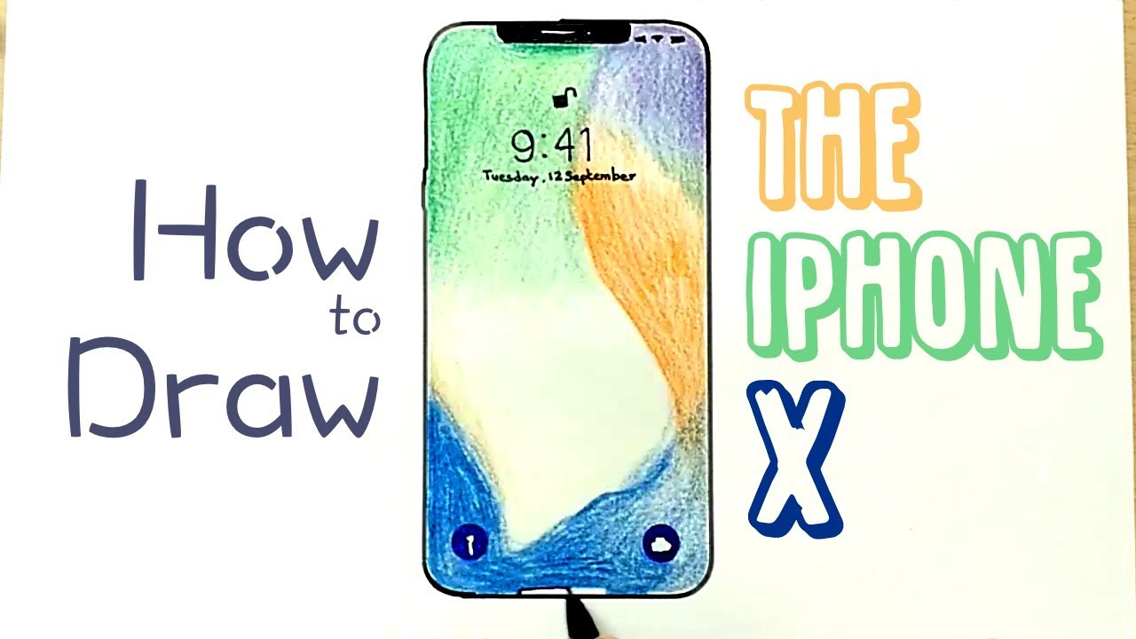 How To Draw A Iphone X