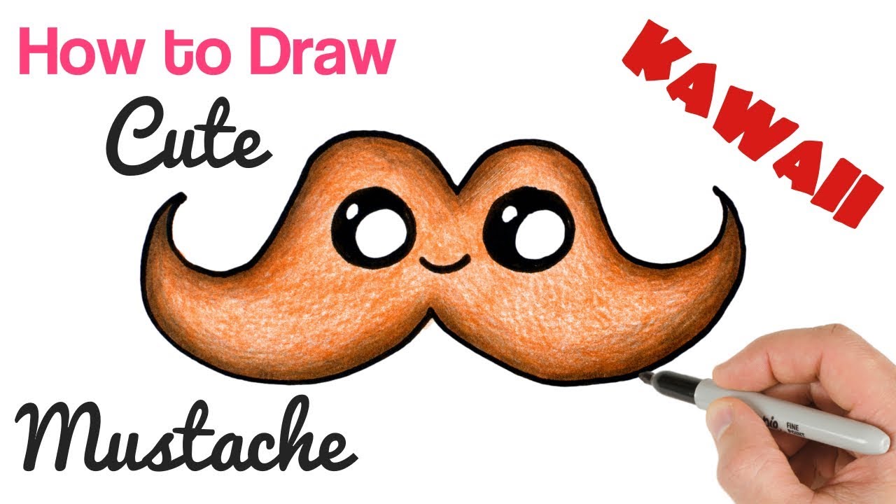 How To Draw A Mustache On A Kid