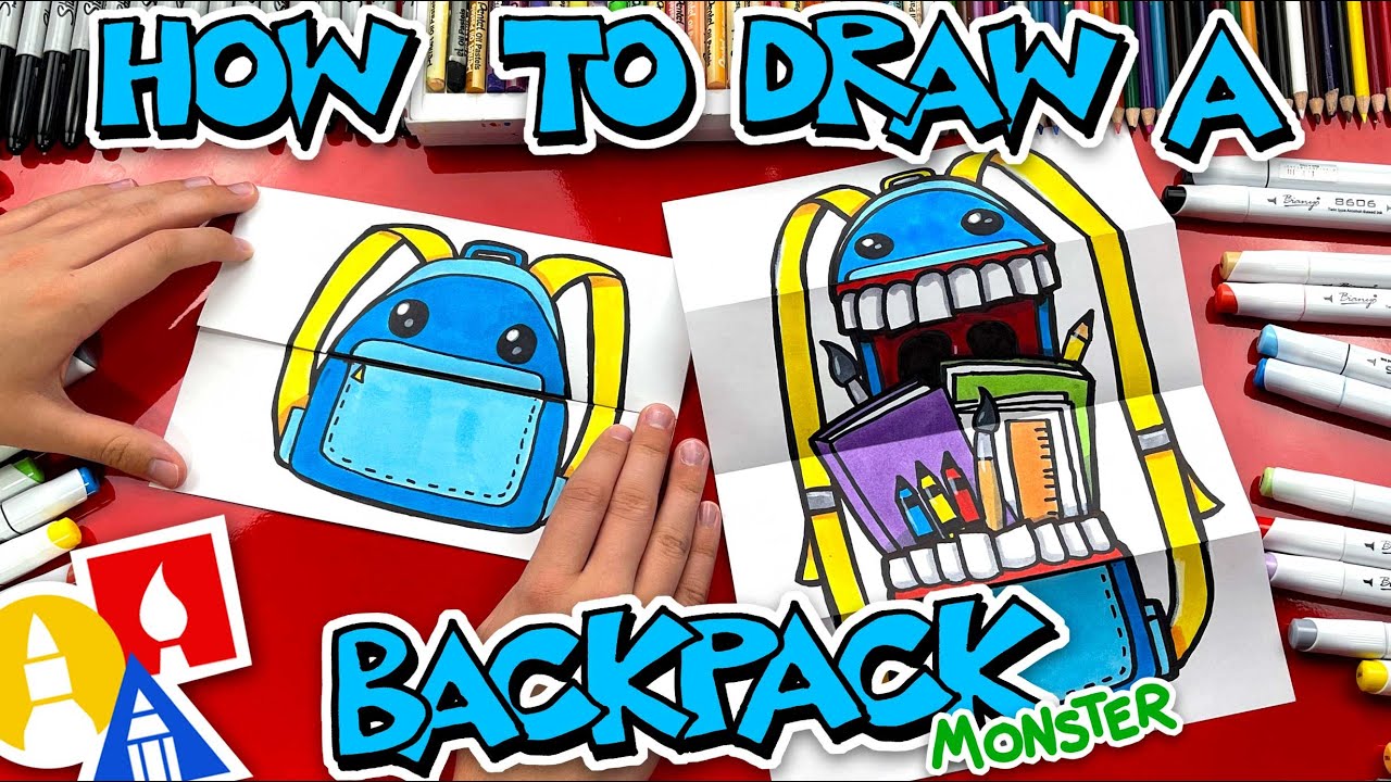 How To Draw An Open Backpack