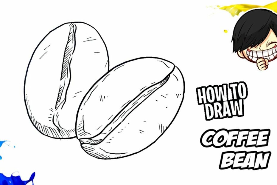 How To Draw Coffee Beans Step By Step