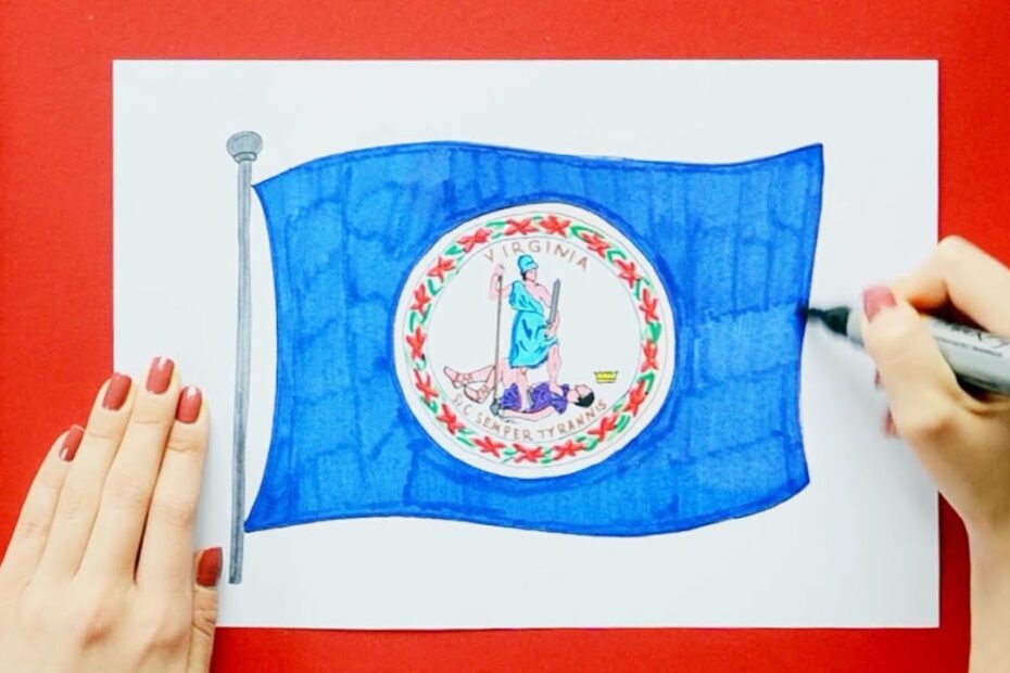 How To Draw Virginia State Flag