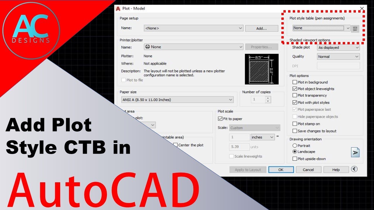 How To Edit Plot Style In Autocad