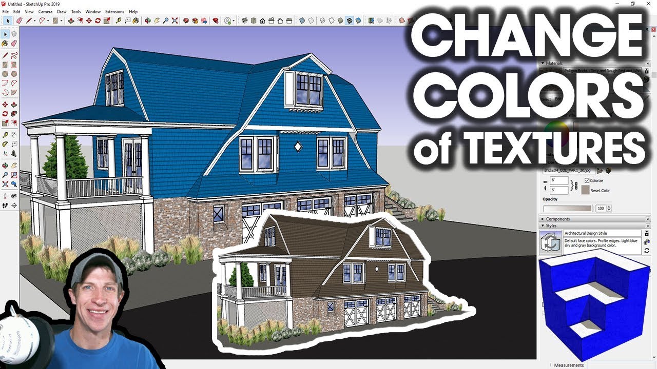 How To Change Color In Sketchup