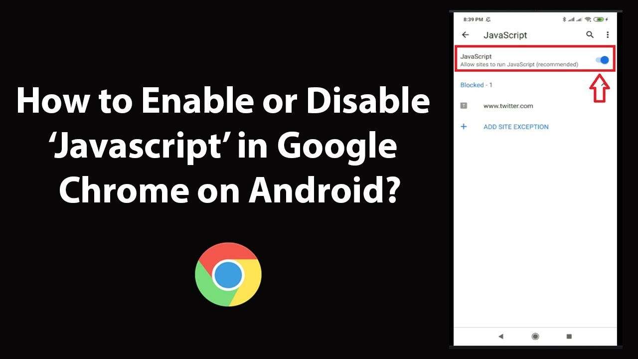 How To Enable Javascript On A Google Locked Phone