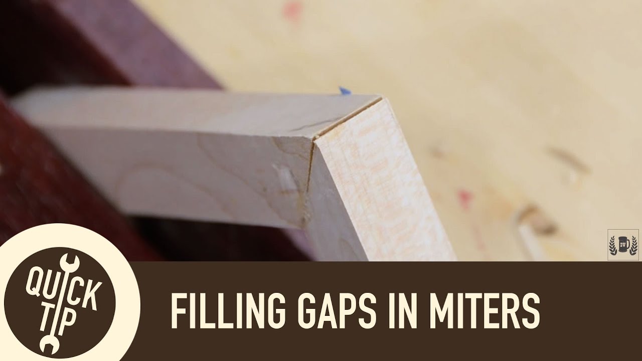 How To Fill Miter Gaps