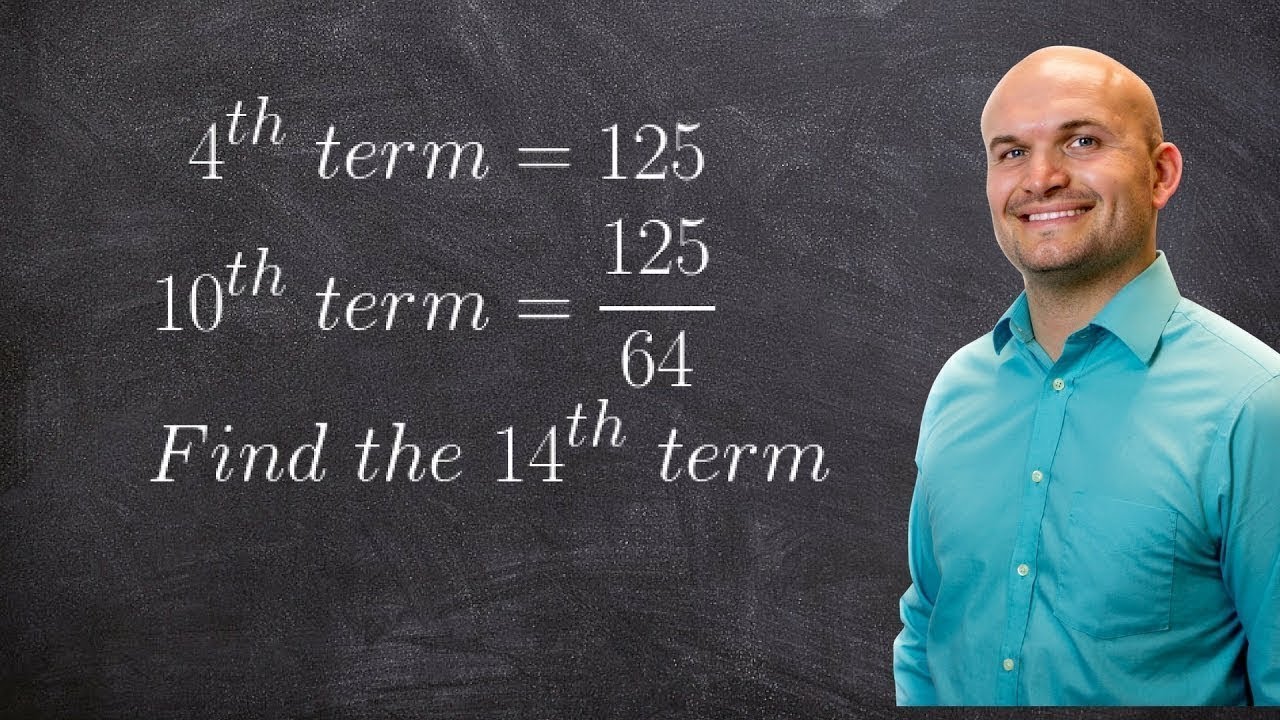 How To Find Common Ratio When Given Two Terms