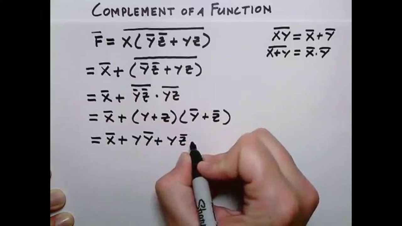 How To Find Complement Of A Function