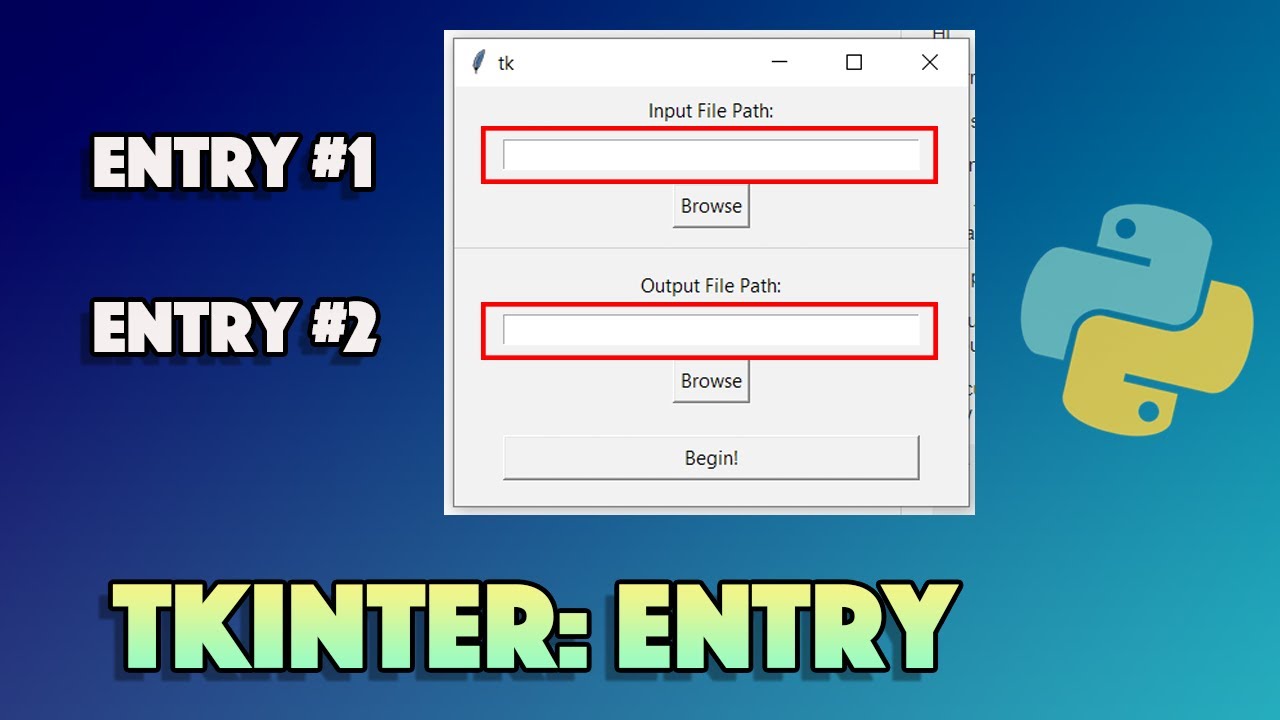 Tkinter How To Clear Entry