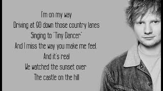 Castle On The Hill - Ed Sheeran (Lyrics) - Youtube