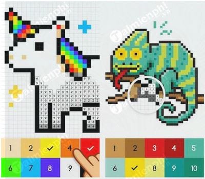 Download No.Color Cho Android - Game Tô Màu Ô Số Phong Cách Pixel -Tai