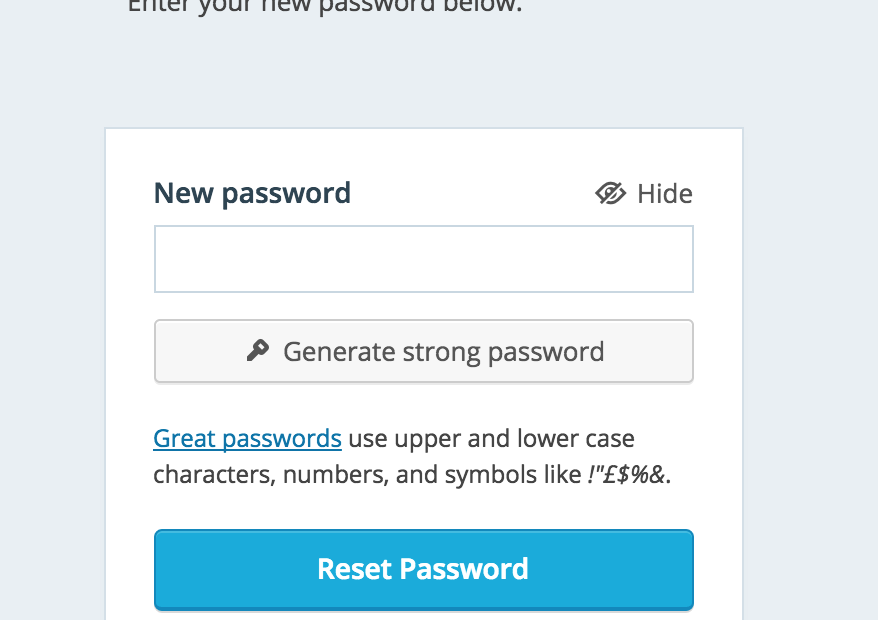 Reset Password Form – Wordpress.Com Support