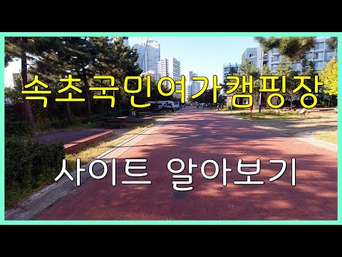 속초 국민 여가 캠핑장 – 자연 속 힐링을 즐기는 최적의 여행지!